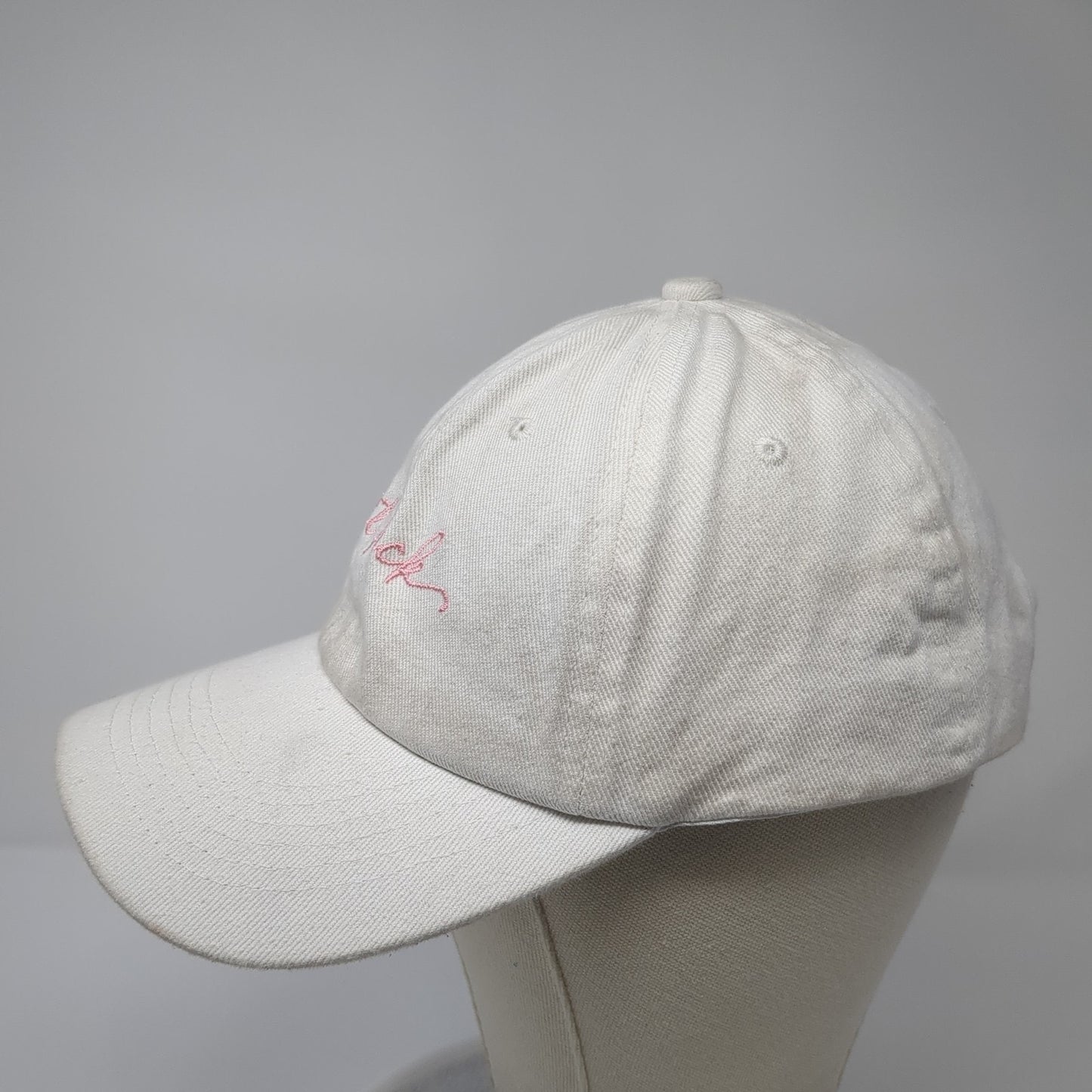 S**t F**k Slideback Baseball Cap White One Size Adjustable Embroidered 6 Panel