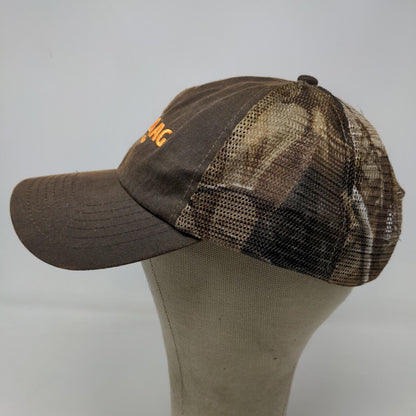 Realtree AP Mens Strapback Mesh Back Hat Camo Brown OSFA Embroidered Bomag Fayat