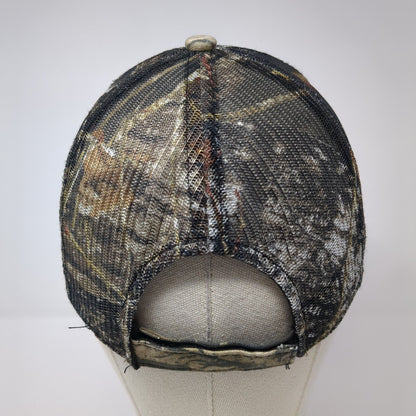 Micro 100 Strapback Trucker Hat Camouflage OS Adjustable Mesh Back OC Sports