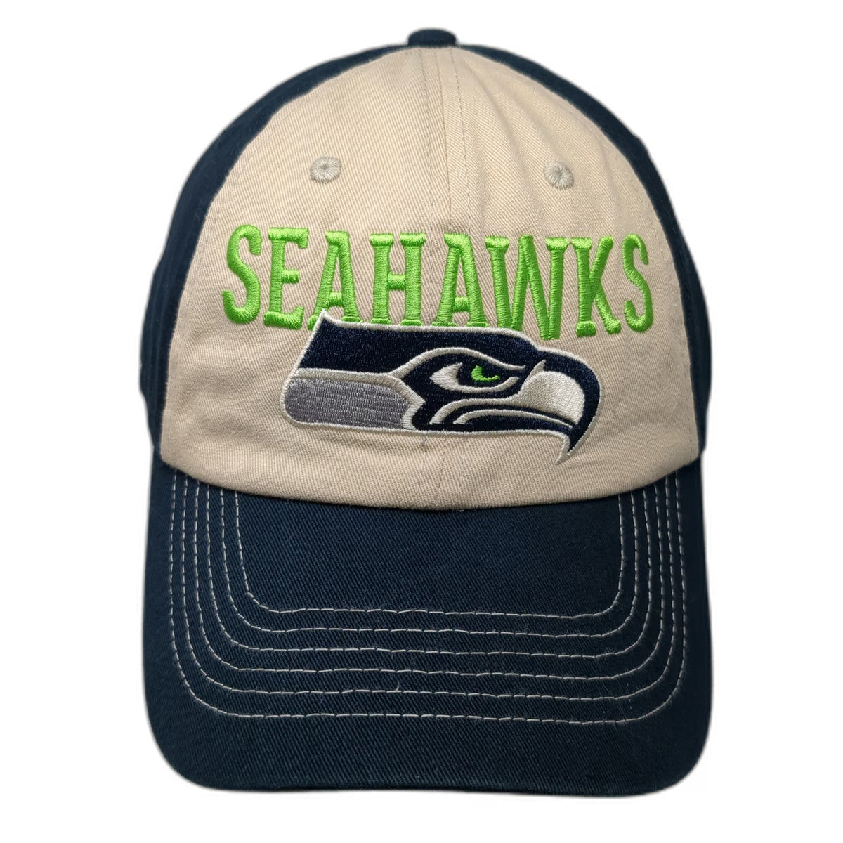 Seattle Seahawks NFL Team Apparel Blue One Size Cap Strapback Embroidered Hat