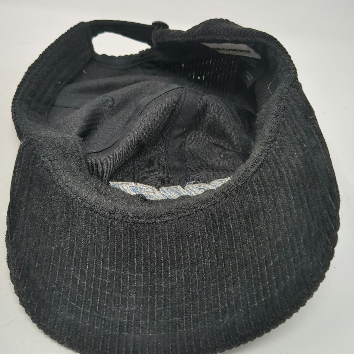 Monet Skateboards 5 Panel Black One Size Corduroy Embroidered Logo Skate Hat