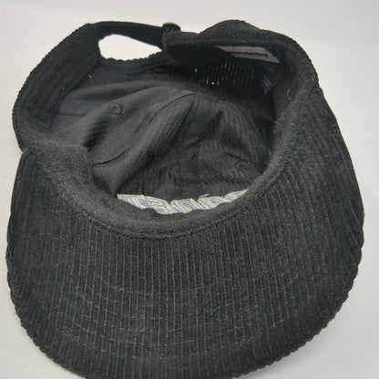 Monet Skateboards 5 Panel Black One Size Corduroy Embroidered Logo Skate Hat