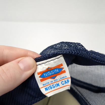 I'm Going Nuckin Futs Snapback Rope Trucker Hat Blue One Size Mesh Back