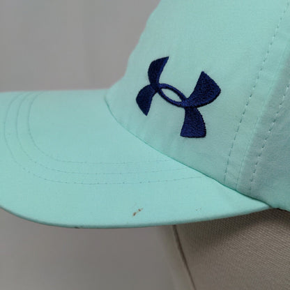 Under Armour Boy's Strapback Hat Green Blue Size OSFA Embroidered Logo