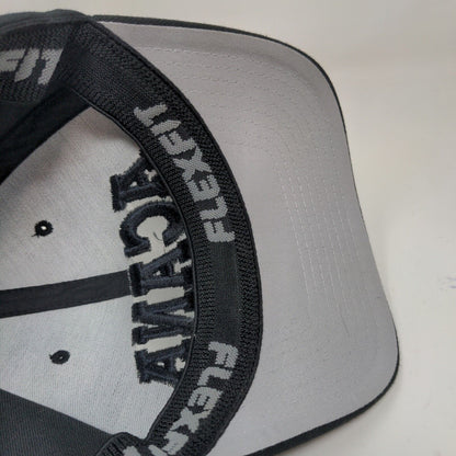 Flexfit Men's Fitted Hat Black Size L-XL Embroidered Acana Logo Maple Leaf