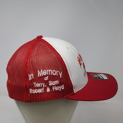 Richardson Trucker Hat Red One Size Shippy Bros Landleveling 65 Year Snapback