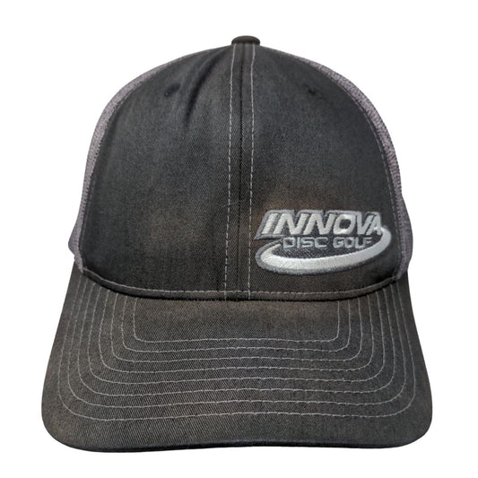 Innova Disc Golf Snapback Trucker Hat Gray One Size Embroidered Mesh Back