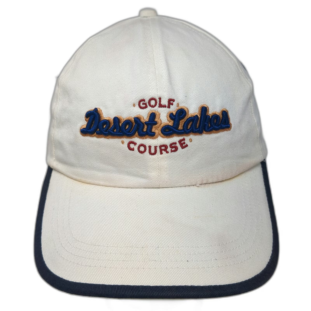 Ahead Baseball Cap White One Size New Mexico Desert Lakes Golf Strapback Hat