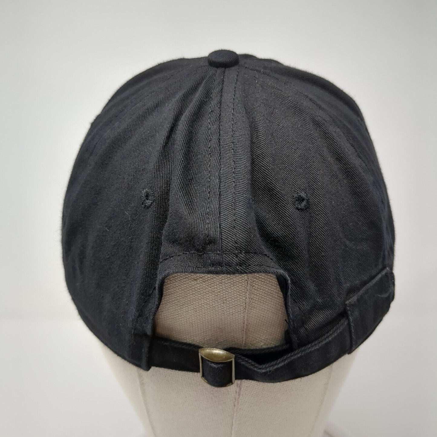 Thirty-One Slideback Hat Black One Size Adjustable Embroidered Vented Holes