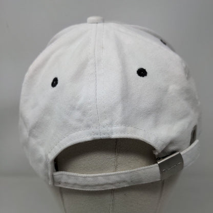 Champion Slideback Hat White One Size Adjustable Embroidered 6 Panel Cotton