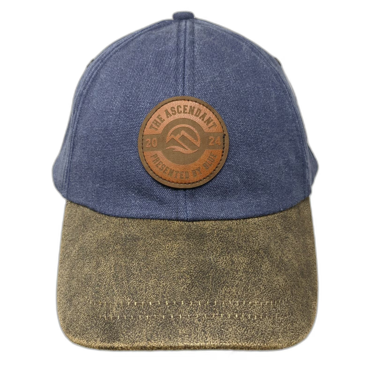 Ouray Baseball Cap Blue One Size The Ascendant 2024 Leather Patch Slideback Hat