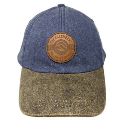 Ouray Baseball Cap Blue One Size The Ascendant 2024 Leather Patch Slideback Hat