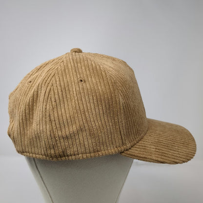Original Use 5 Panel Brown One Size Hat Corduroy Texture Adjustable Snapback