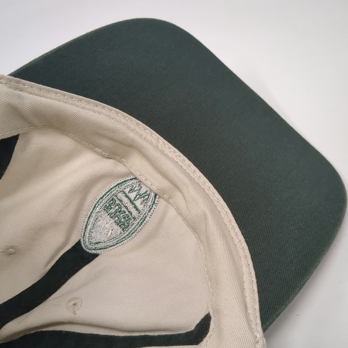 San Diego Zoo Safari Park Baseball Cap Beige OS Distressed Frayed Strapback Hat
