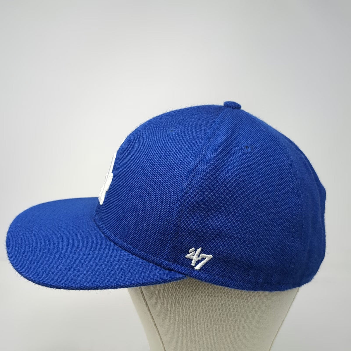 47 Brand Snapback Blue OSFM Dodgers LA MLB Baseball Embroidered Flat Brim Hat