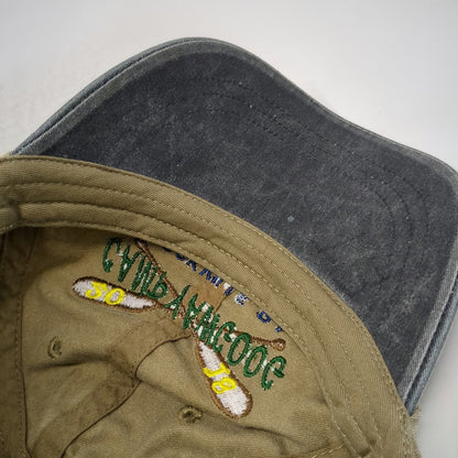 Baseball Cap Beige Gray One Size Camp Yawgoog 2018 Rockville RI Oars Hat