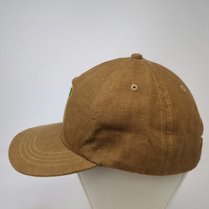 Rustek 5 Panel Brown One Size Hat Public Land Owner Hemp Bamboo Cork Slideback