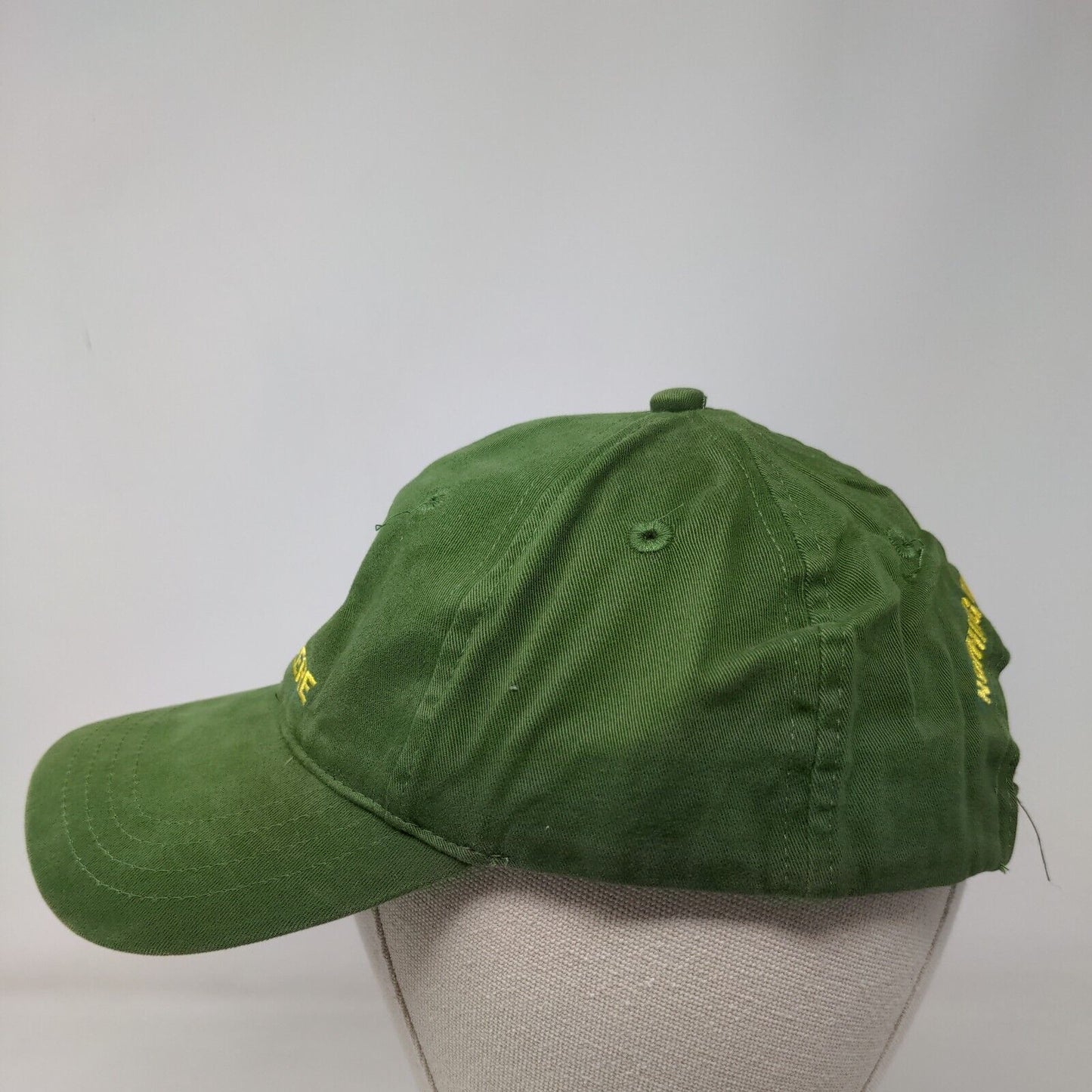 John Deere Slideback Hat Green One Size Adjustable Embroidered Vented Holes