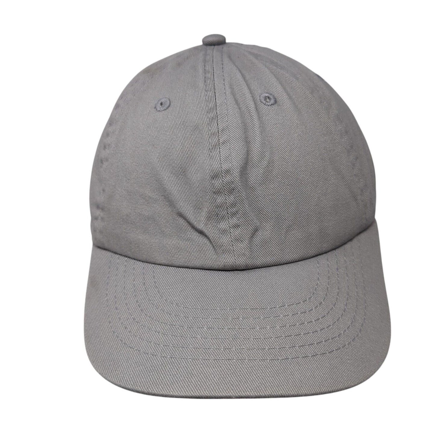 Newhattan Slideback Hat Gray One Size Adjustable Embroidered Blank Cotton