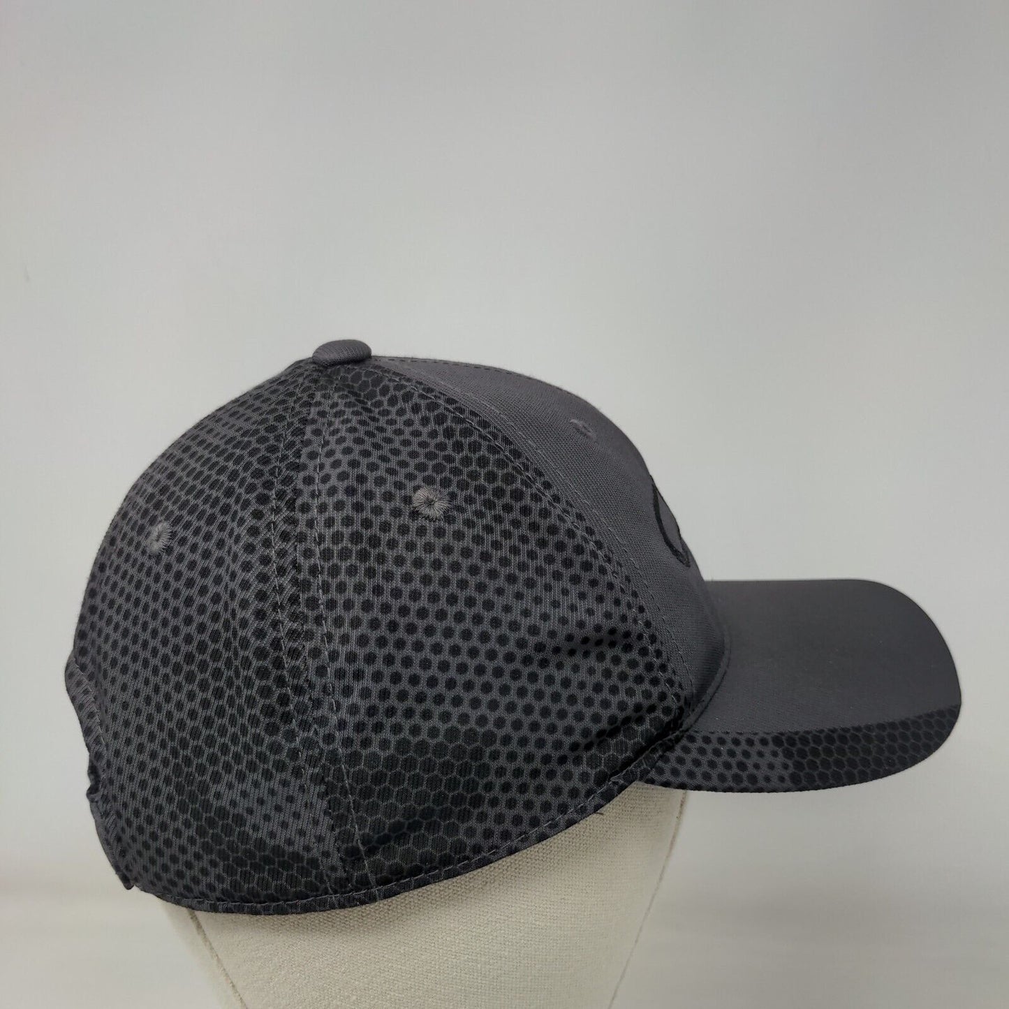 CMD Strapback Hat Gray One Size Adjustable Embroidered Sport-Tek Polyester