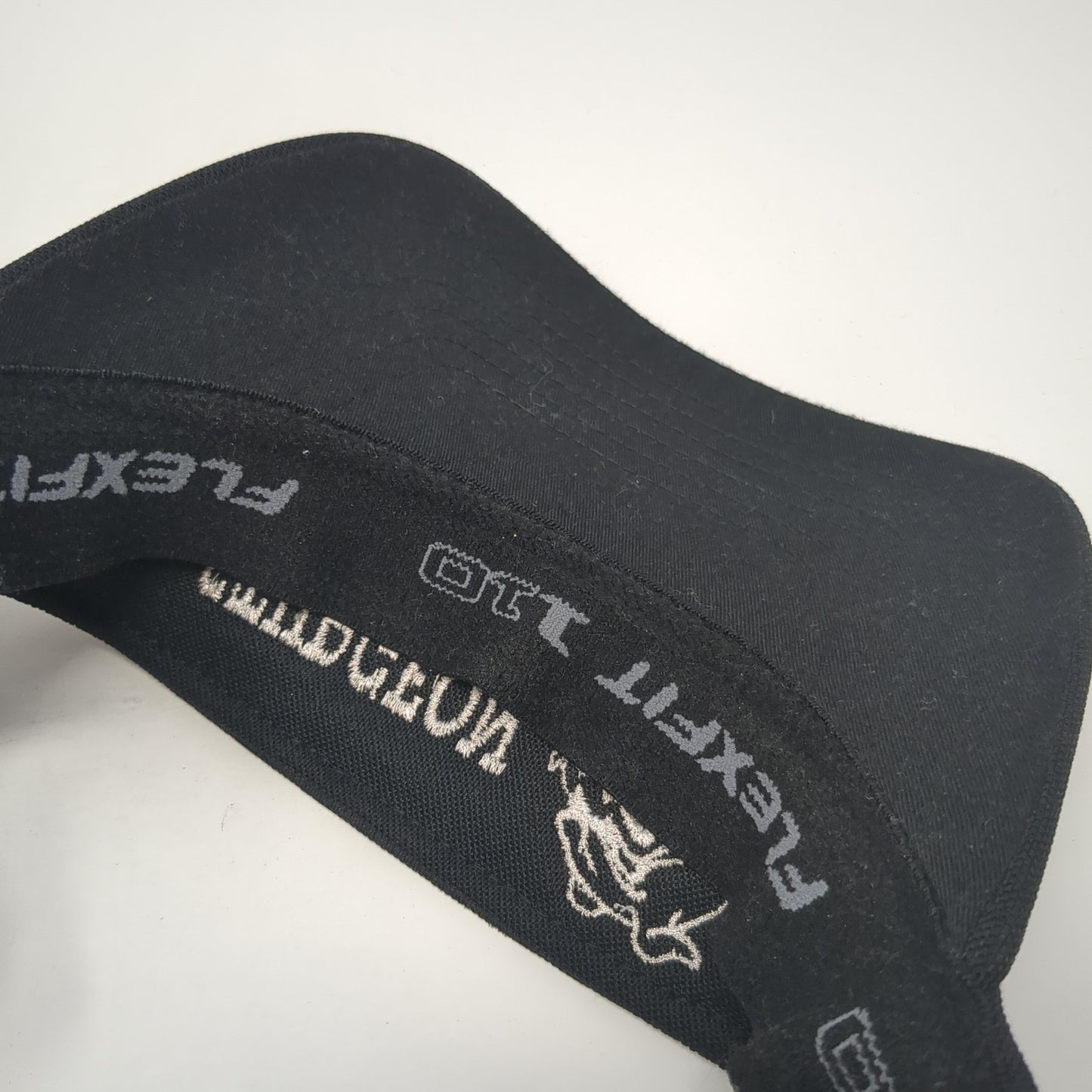 Sturgeon Sun Visor Hat Black OS Adjustable Embroidered 110 Flexfit Tech Yupoong