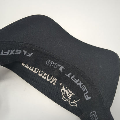 Sturgeon Sun Visor Hat Black OS Adjustable Embroidered 110 Flexfit Tech Yupoong