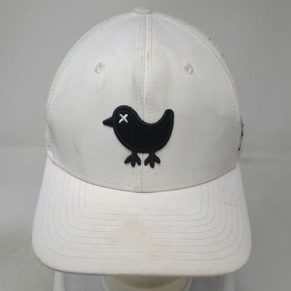 Bad Birdie Trucker Hat White One Size Perforated Performance Golf Snapback Bird