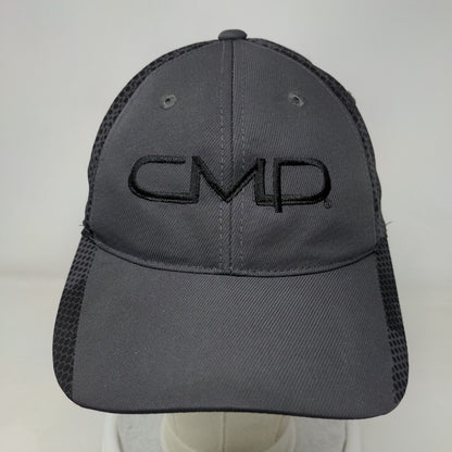CMD Strapback Hat Gray One Size Adjustable Embroidered Sport-Tek Polyester