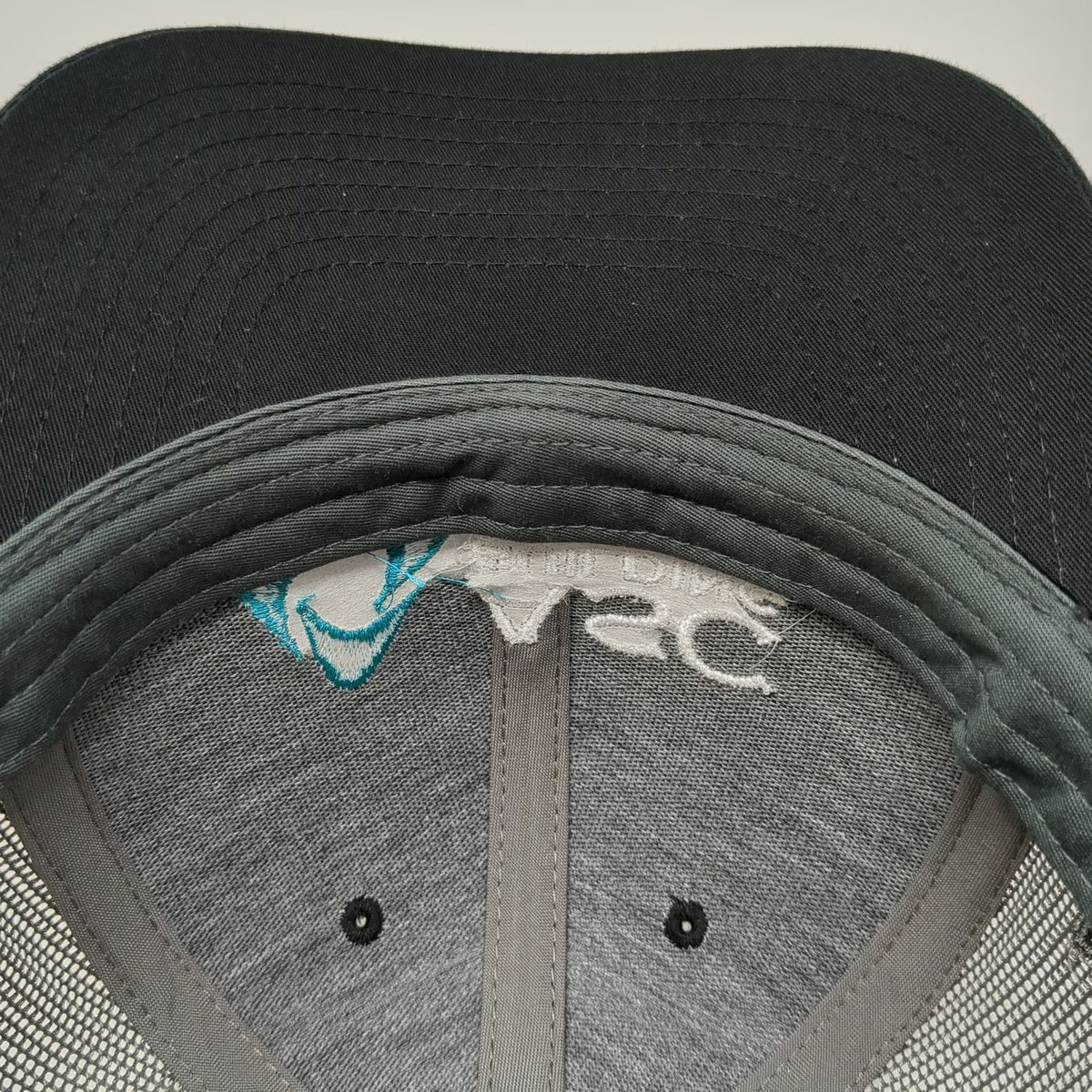 Richardson Trucker Hat Black Gray Blue One Size ASC Building Products Snapback