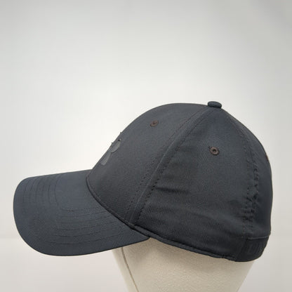 Under Armour Logo Fitted Hat Black M/L Stretch Solid 6 Panel Outdoor
