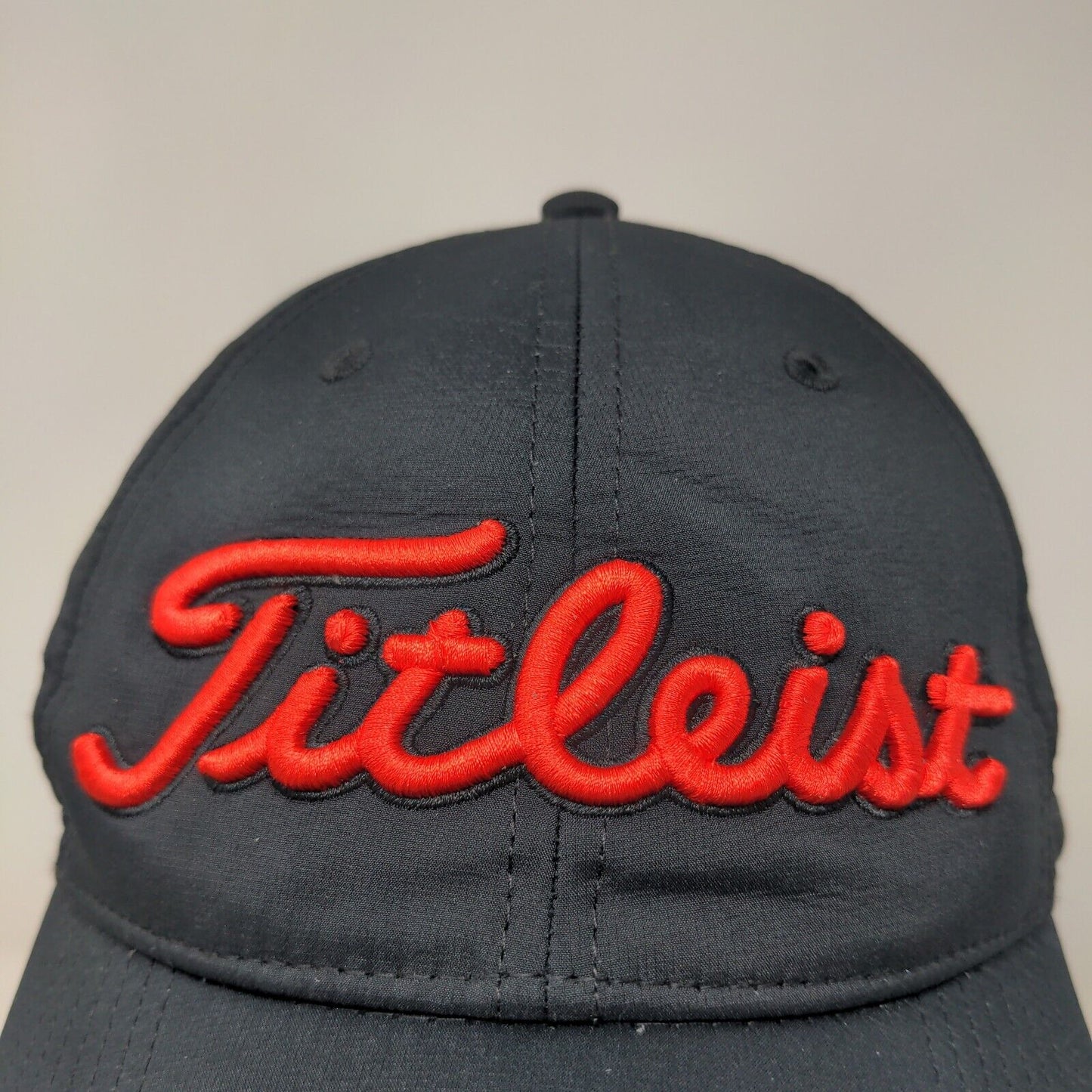 Titleist Men's Slideback Hat Black Prairie View Golf Club Embroidered Logo