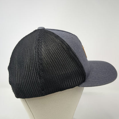 Caterpillar Trucker Hat Gray Black One Size Mesh Back Flexfit Snapback Workwear