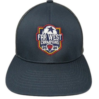 Pacific Headwear Blue One Size Trucker Hat Far West Champions ODP 2024 Mesh