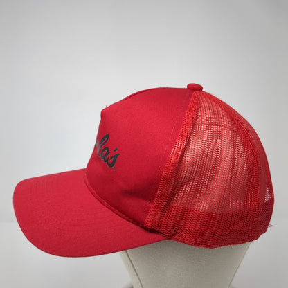 Cabela's Snapback Trucker Hat Red One Size Mesh Back Bass Pro Shops