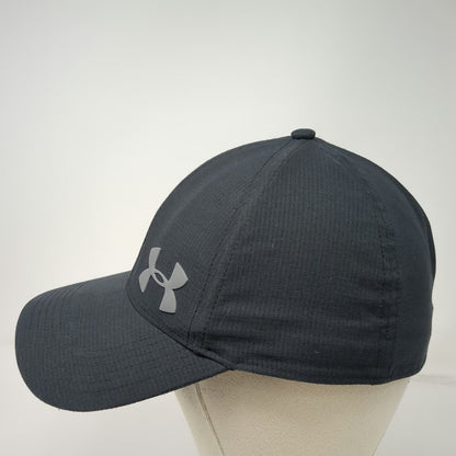 Under Armour Baseball Cap Black XL Stretch Fit Grid Logo Performance Sport Hat