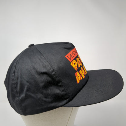 Designated Party Animal Snapback Hat Black One Size Adjustable 6 Panel Cotton