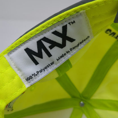 MAX Baseball Cap Green One Size Reflective High Vis Concrete Cutting Hat
