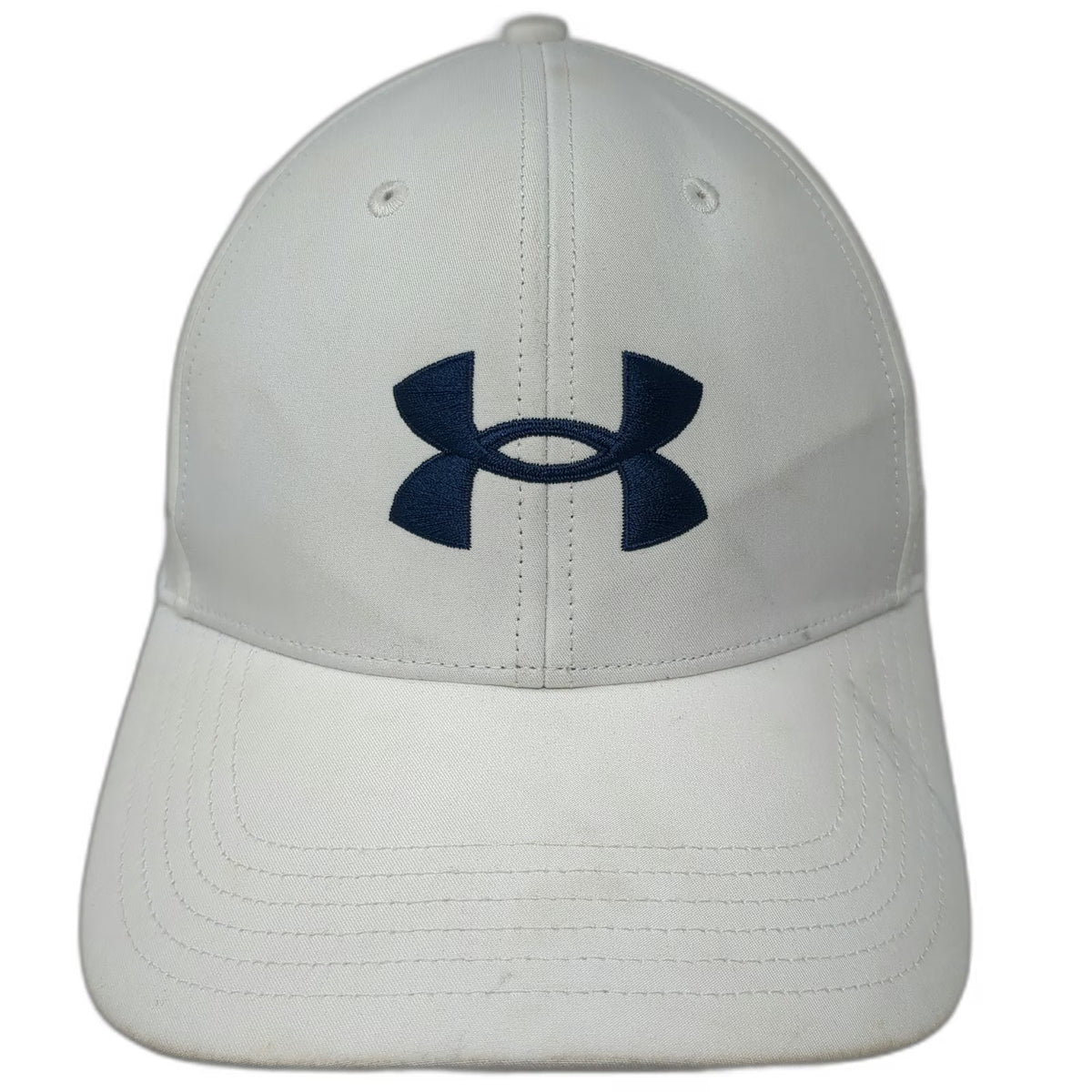 Under Armour Baseball Cap White One Size Strapback UA Golf Melia Polyester Hat