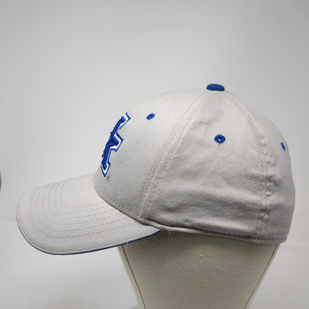 Kentucky Wildcats NCAA Starter Cap Gray Blue One Size Hat Wool Blend Stretch
