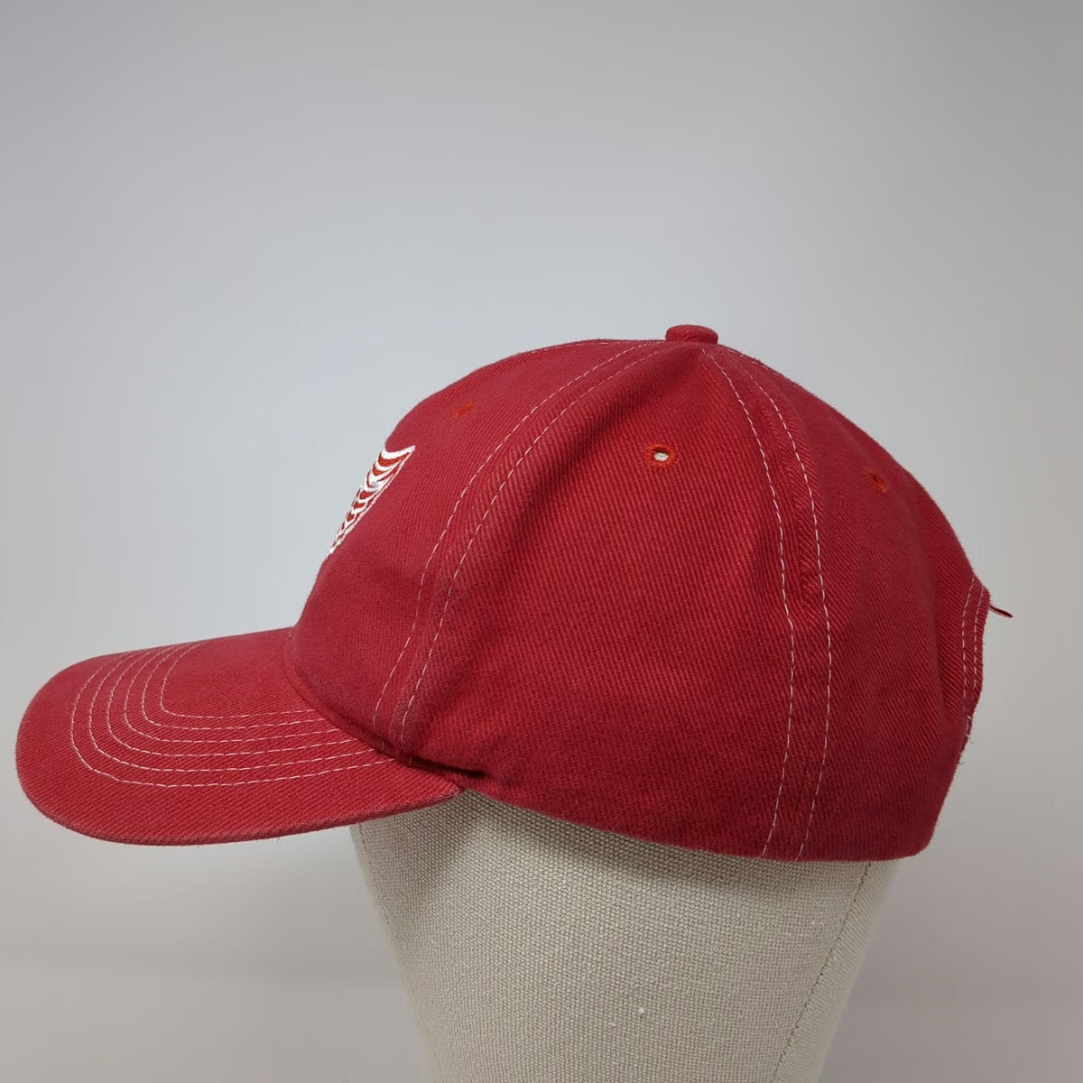 Detroit Red Wings NHL Twins Enterprise Red Cap One Size Snapback Contrast Stitch
