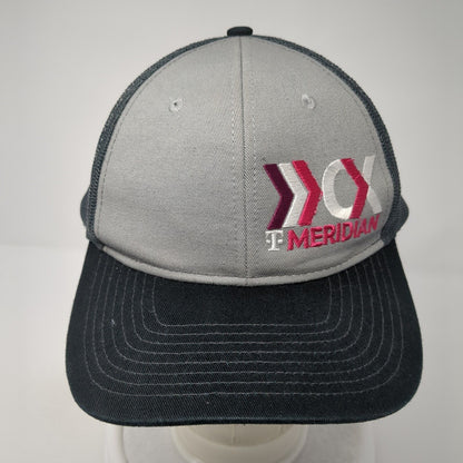 T-Meridian Snapback Mesh Back Trucker Hat Gray One Size Port Authority