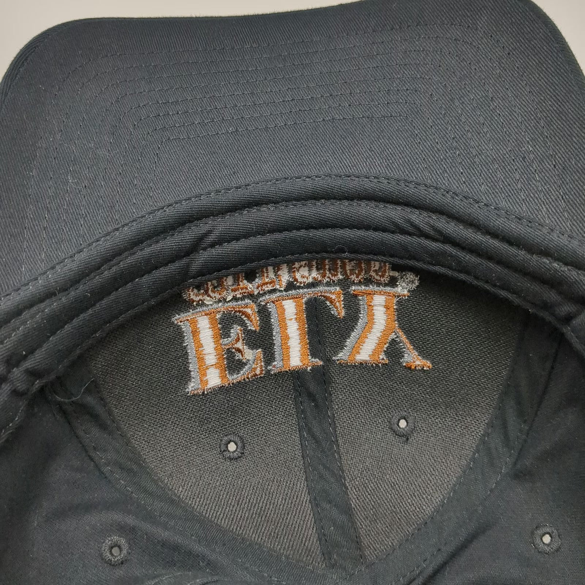 Ely Cattleman Black One Size Baseball Cap Embroidered Logo Strapback Hat