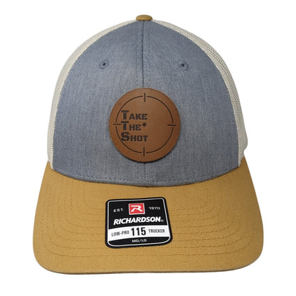 Take The Shot Snapback Trucker Hat Multi Large Adjustable Mesh Back Richardson