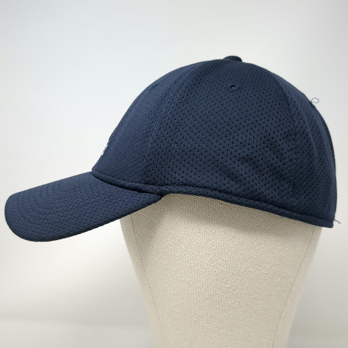 Adidas Baseball Cap Blue XL Mesh Embroidered Stretch Fit Performance Hat