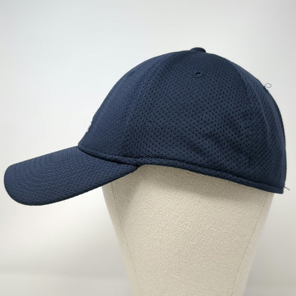 Adidas Baseball Cap Blue XL Mesh Embroidered Stretch Fit Performance Hat
