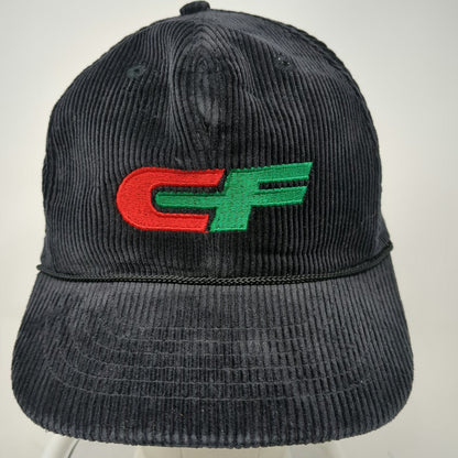 5 Panel Black One Size Corduroy Rope Brim Consolidated CF Red Green Snapback Hat