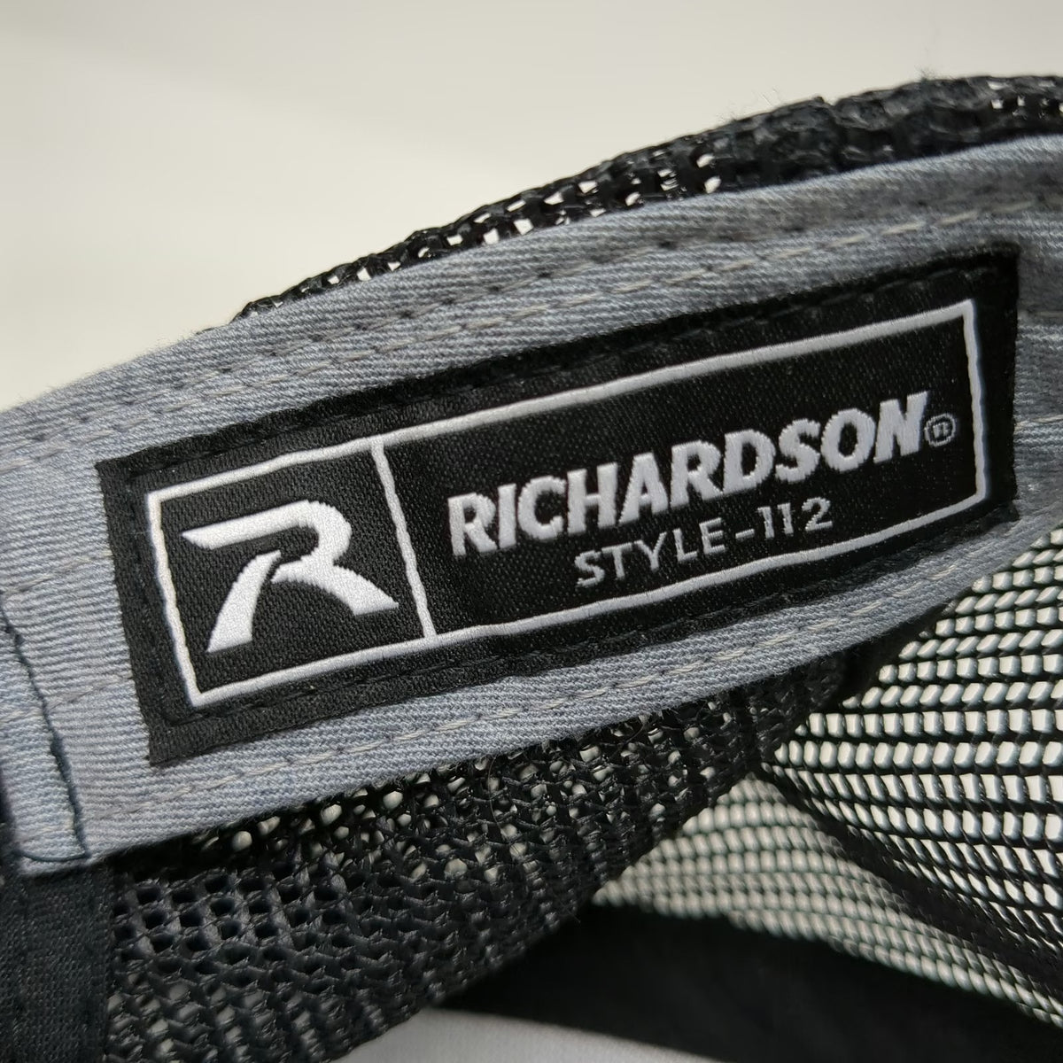 Richardson Trucker Hat Gray Black One Size Laird Manufacturing American Flag