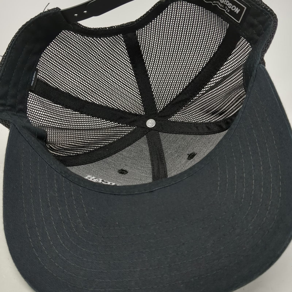 Richardson Trucker Hat Black One Size American Built Collection Keen Utility Hat