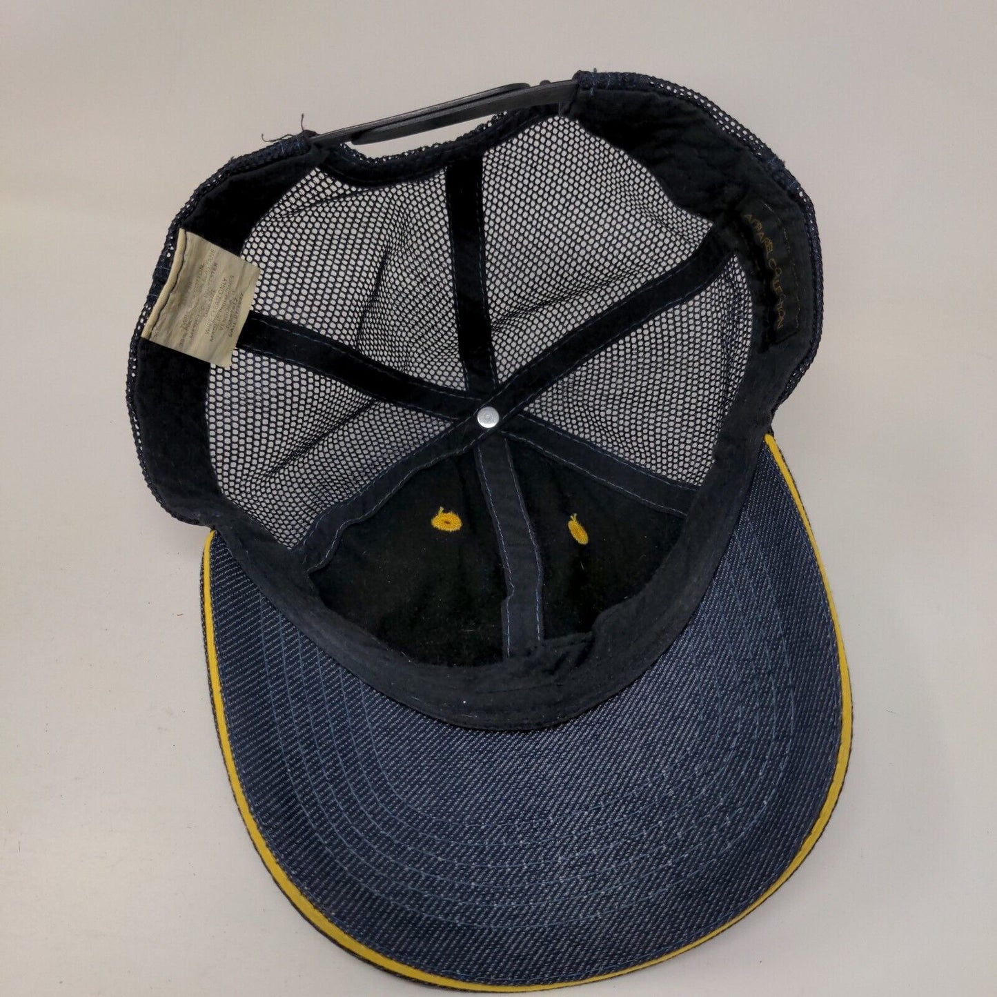 McDonald's Snapback Mesh Back Trucker Hat Blue One Size Employee Uniform