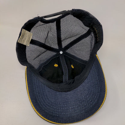 McDonald's Snapback Mesh Back Trucker Hat Blue One Size Employee Uniform